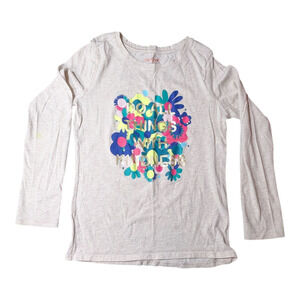 Cat & Jack -Girls Long Sleeve Shirt - Size Med 7-8 "Do All Things with Kindness"